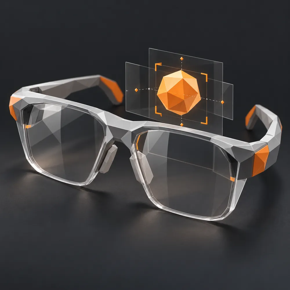 Un casque de réalité mixte qui place un objet 3D dans une pièce