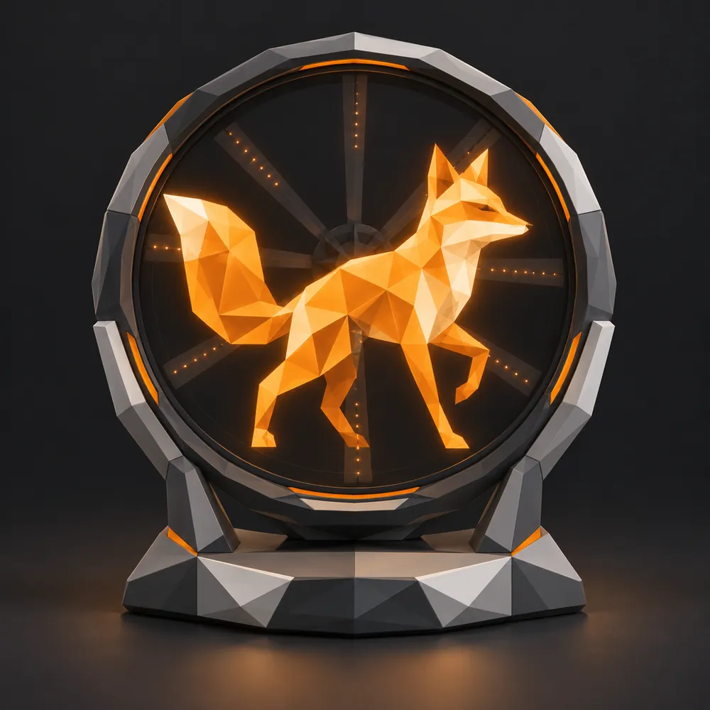 Un ventilateur lumineux qui dessine un objet dans l'air