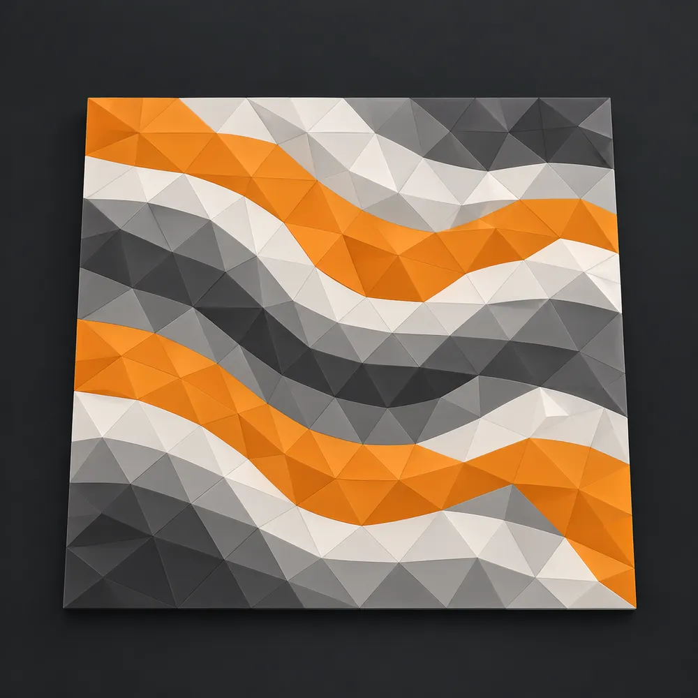 Une surface dont la couleur ondule